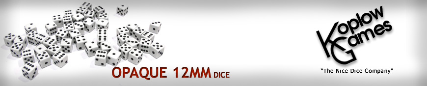 Shop for your 12mm Wargaming Dice by Koplow Games (includes dice frames from Pendraken Miniatures) at Dark Horse Hobbies - Today!