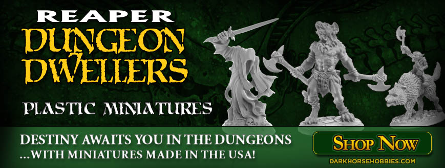 Reaper Dungeon Dwellers Plastic Tabletop Gaming Miniatures!